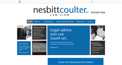 Desktop Screenshot of nesbittlaw.com