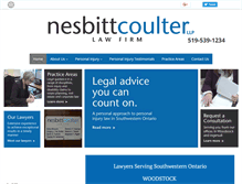 Tablet Screenshot of nesbittlaw.com